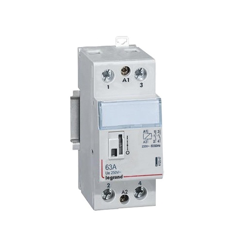 [80276] Модульный контактор Legrand 412547 2НО 63А CX³ 250/230В AC с руч.управления