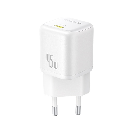 [84240] Адаптер питания Baseus PicoGo GaN 1C 45W White (P10176800213-00)