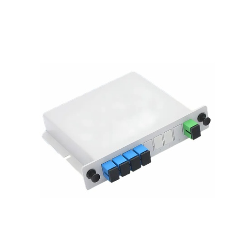 [12423] Сплиттер оптоволоконный в корпусе PLC-1×4 SC/АPC