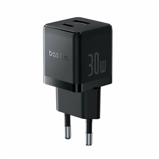 [85307] Адаптер питания Baseus Palm C+U 30W EU Cluster Black (P1011160A113-00)