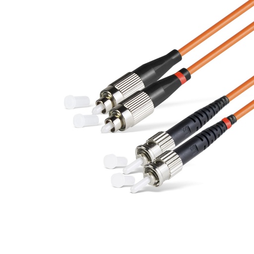 [16833] Патч Корд Оптоволоконный FC/UPC-ST/UPC MM OM1 62.5/125 Duplex 3.0мм 1 м