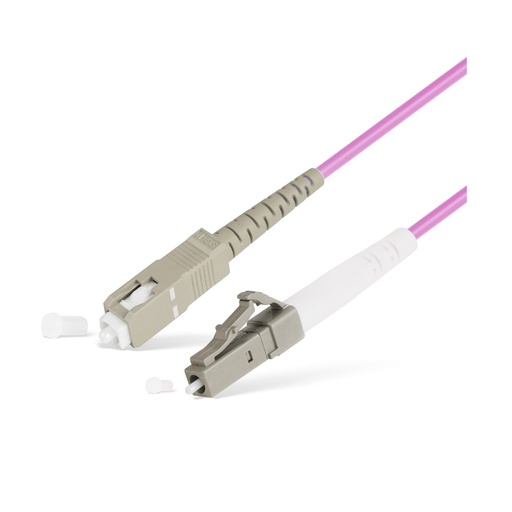 [16957] Патч Корд Оптоволоконный SC/UPC-LC/UPC MM OM3 50/125 Simplex 3.0мм 1 м