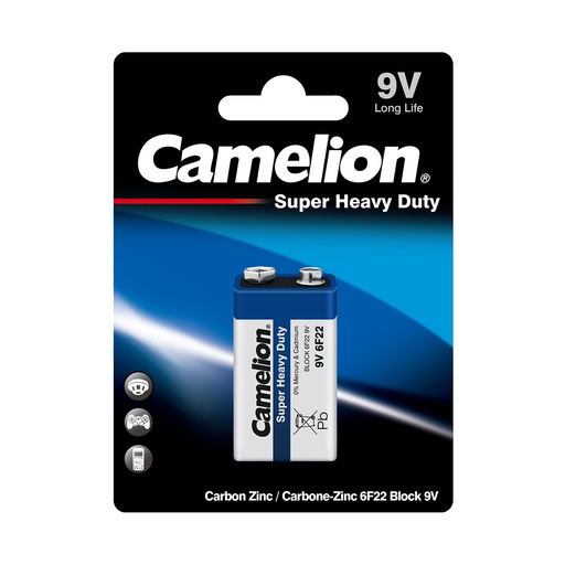 [22345] Батарейка CAMELION Super Heavy Duty 6F22-BP1B
