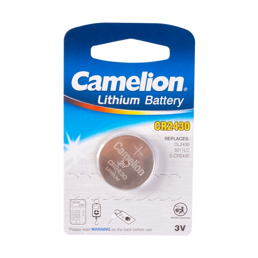 [22353] Батарейка CAMELION Lithium CR2430-BP1