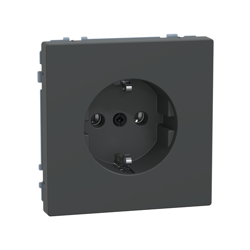 [62704] Розетка мех-м MERTEN MTN2301-6034 D-Life шторки винт.зажим антрацит