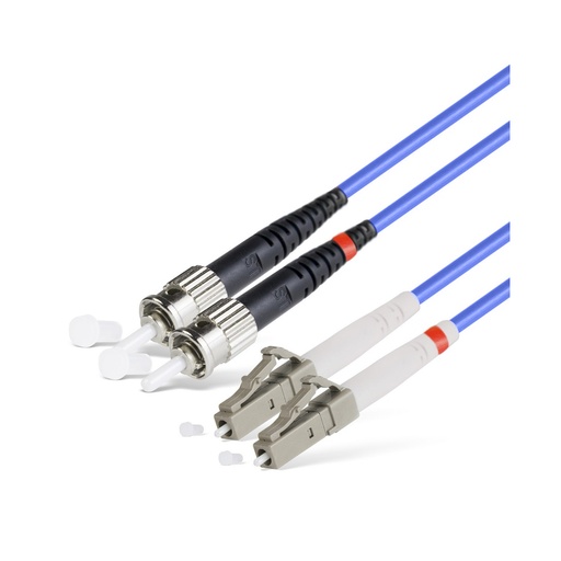 [16904] Патч Корд Оптоволоконный LC/UPC-ST/UPC MM OM4 50/125 Duplex 3.0мм 1 м
