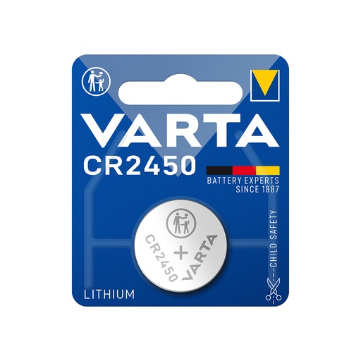 [24912] Батарейка VARTA Professional Electronics CR2450 3V 1 шт в блистере