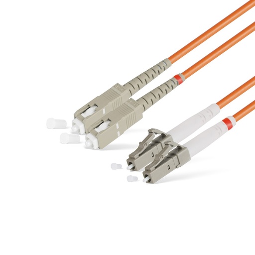 [16843] Патч Корд Оптоволоконный SC/UPC-LC/UPC MM OM1 62.5/125 Duplex 3.0мм 1 м
