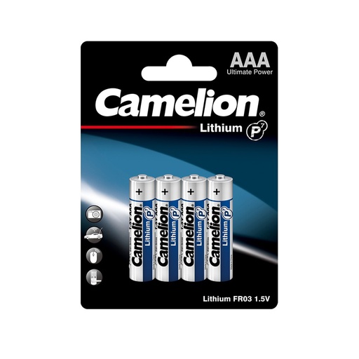 [8620] Батарейка CAMELION Lithium P7 FR03-BP4 4 шт. в блистере