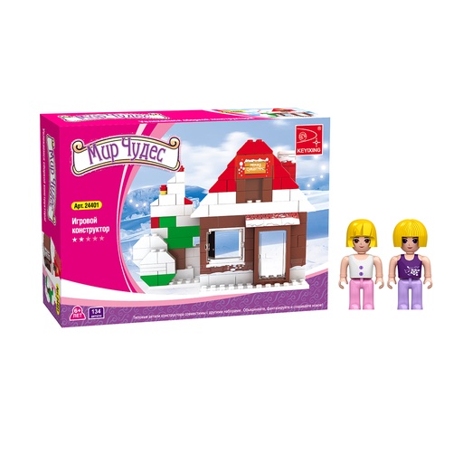 [45422] Игровой конструктор Keyixing 24401 МИР ЧУДЕС (134 детали в наборе)