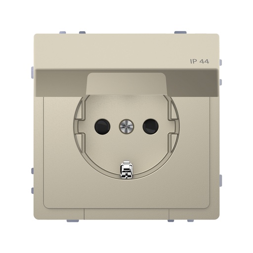 [56665] Розетка мех-м MERTEN MTN2314-6033 D-Life 16А с крышкой IP44 сахара