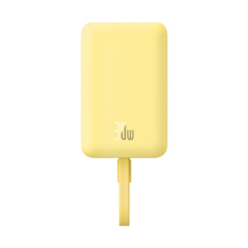 [85318] Портативный внешний аккумулятор Baseus Magnetic Mini 10000mAh 30W Lemon Yellow (P1002210BY23-00)