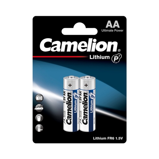[8619] Батарейка CAMELION Lithium P7 FR6-BP2 2 шт. в блистере