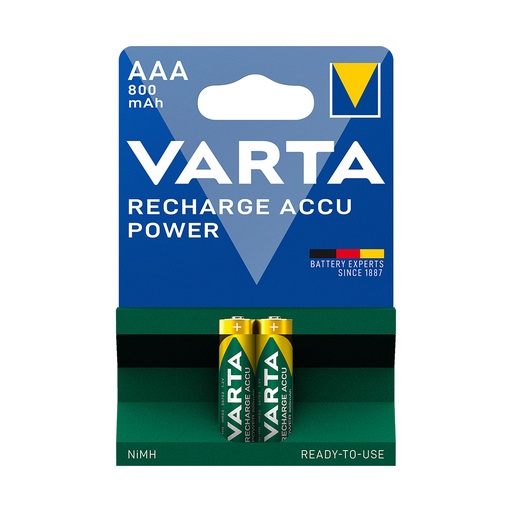 [24903] Аккумулятор VARTA R2U Micro 1.2V - HR03/AAA 800 мАч (2 шт)
