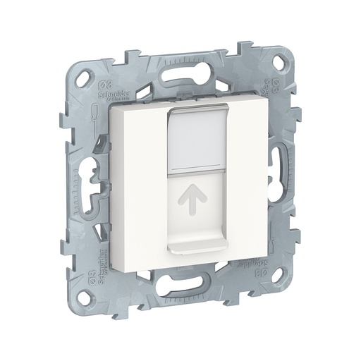 [51570] Розетка RJ45 SE NU541118 Unica New одиночная категория 5е UTP белый