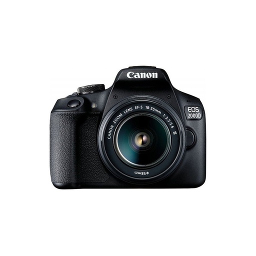 [61022] Цифровой зеркальный фотоаппарат Canon EOS 2000D kit EF-S 18-55 DC III Black (2728C007AA)