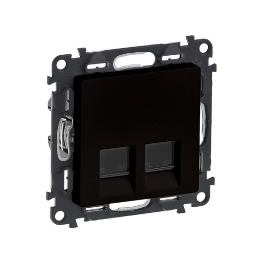 [72397] Информационная розетка двойная Legrand Valena Life RJ45 Кат.6 UTP с лиц. пан. антрацит