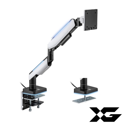 [75695] Настольный кронштейн с газлифтом XG MGG-1749 white для 1 монитора (17"-49") Белый