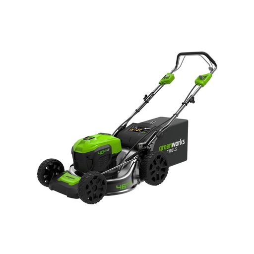 [66912] Газонокосилка аккумуляторная Greenworks 40V 46 см бесщеточная самоходная c 1хАКБ 4 Ач и ЗУ
