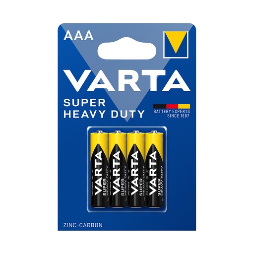 [29019] Батарейка VARTA Superlife (Super Heavy Duty) Micro 1.5V - R03P/AAA 4 шт. в блистере