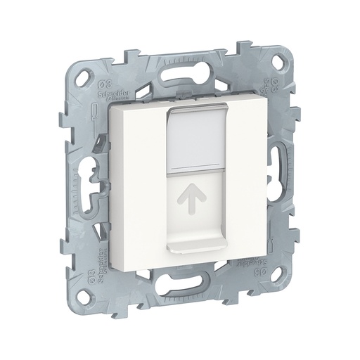 [51571] Розетка RJ45 SE NU541518 Unica New одиночная категория 6 UTP белый
