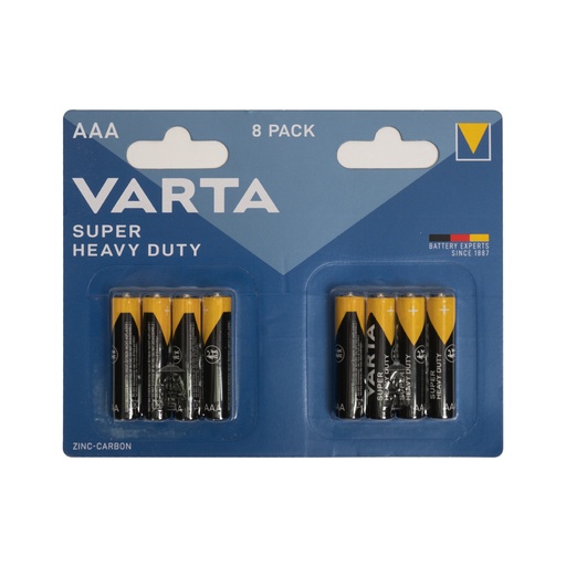 [61432] Батарейка VARTA Superlife (Super Heavy Duty) Micro 1.5V - R03P/AAA 8 шт. в блистере