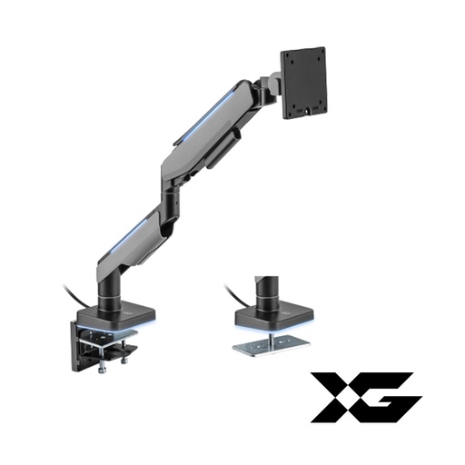 [75694] Настольный кронштейн с газлифтом XG MGG-1749 grey для 1 монитора (17"-49") Серый