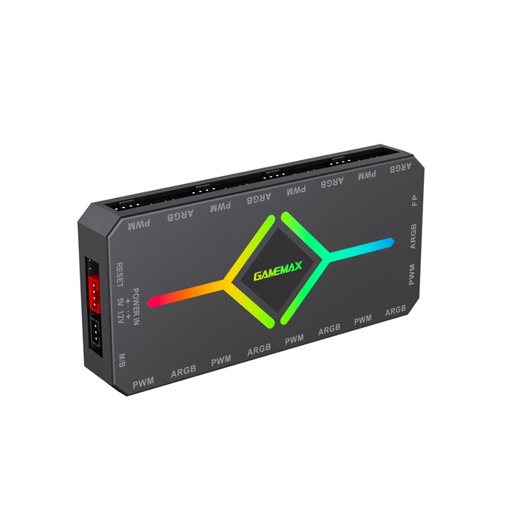 [80255] Контроллер подсветки Gamemax V4.0 ARGB+PWM HUB BK (12В)