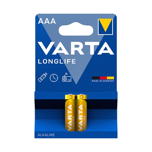 [24896] Батарейка VARTA Longlife Micro 1.5V - LR03/ AAA (2 шт)