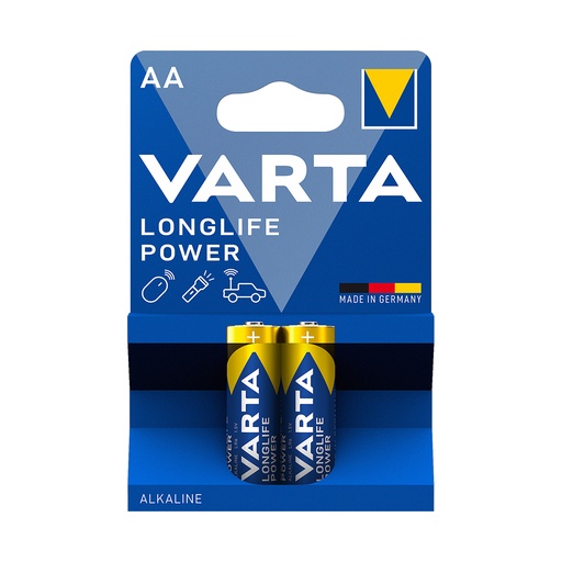 [24893] Батарейка VARTA Longlife Power Mignon 1.5V - LR6/AA 2 шт в блистере