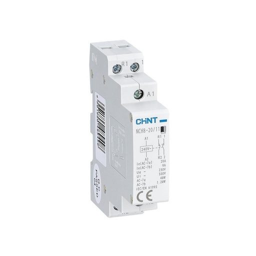 [71200] Контактор модульный CHINT NCH8-20/11 20A 1НО+1НЗ AC220/230В 50Гц