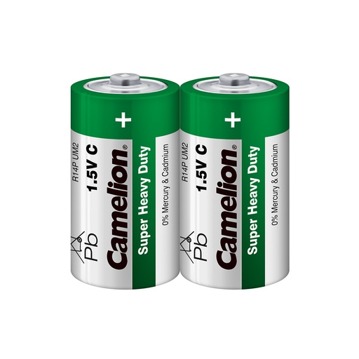 [22310] Батарейка CAMELION Super Heavy Duty R14P-SP2G 2 шт. в плёнке