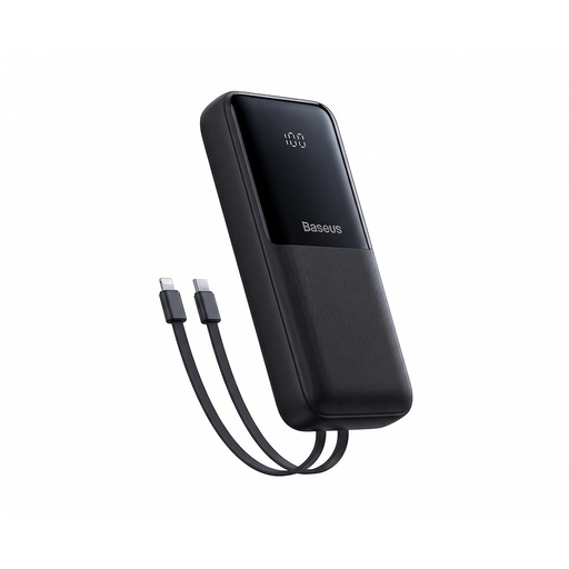[86120] Портативный внешний аккумулятор Baseus Dual-Cable Power Bank Display 20000mAh 22.5W Cosmic Black