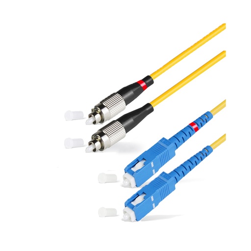 [21549] Патч Корд Оптоволоконный SC/UPC-FC/UPC SM 9/125 Duplex 2.0мм 1 м