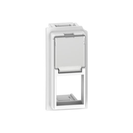 [56580] Лицевая панель Bticino KW07K Living Now для адаптеров Keystone RJ45 1 модуль белый