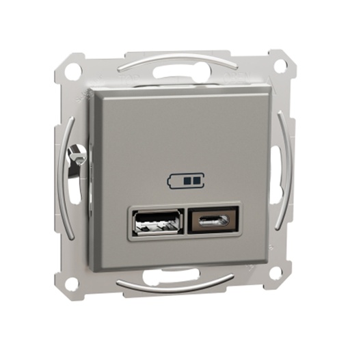 [58201] Розетка USB SE EPH2700369 Asfora A+С 2,4А механизм бронза