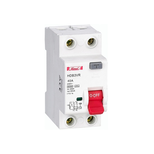 [78814] ВДТ Himel HDB3VR 2Р 40А 30мА тип AC 6кА