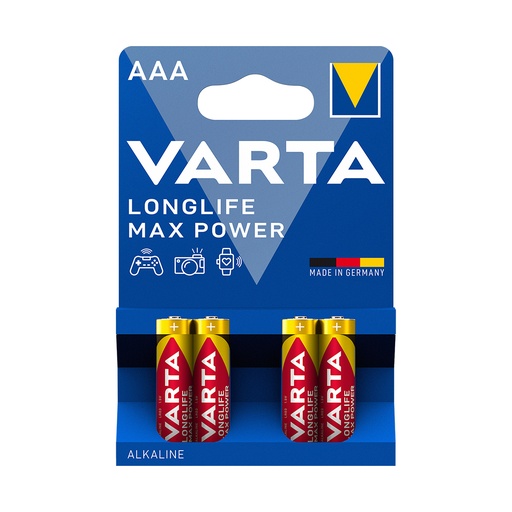 [26003] Батарейка VARTA Longlife Power Max Micro 1.5V - LR03/ AAA 4 шт в блистере