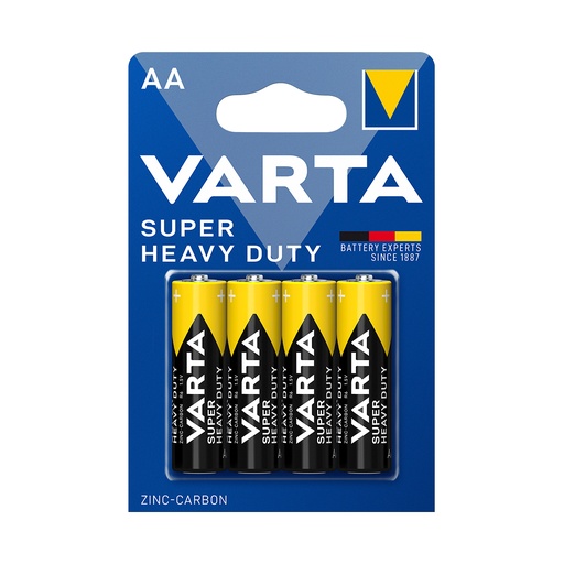 [29018] Батарейка VARTA Superlife Mignon 1.5V - R6P/AA 4 шт в блистере