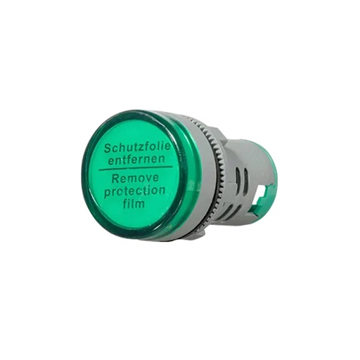 [87080] Сигнальная лампа Himel 22мм AC/DC 24В зелёная