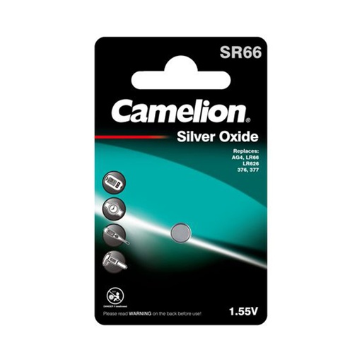 [26228] Батарейка CAMELION Silver Oxide SR66-BP1(0%Hg)