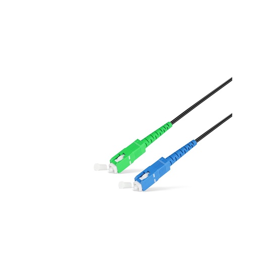[16975] Абонентский FTTH Патч Корд SС/UPC-SC/APC SM 1 м Black