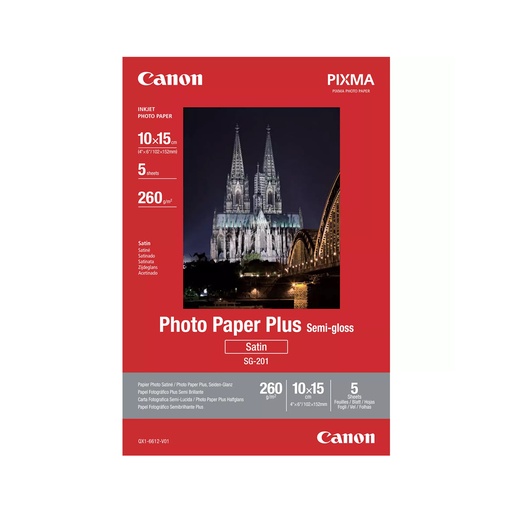 [59673] Полуглянцевая фотобумага Canon SG-201 4x6 5SH