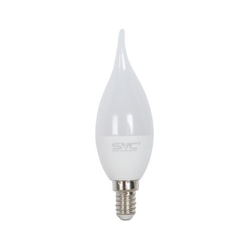 [65858] Лампа светодиодная SVC LED CB35-7W-E14-4000K Свеча на ветру Нейтральный