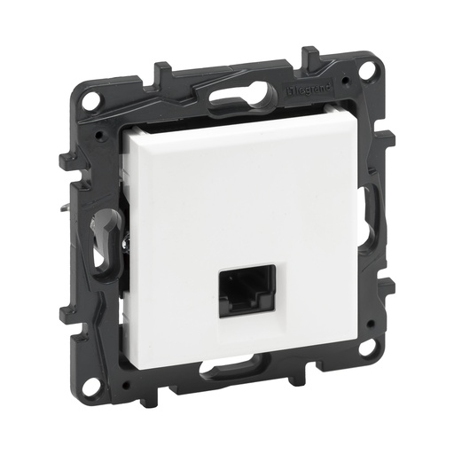 [83628] Информационная розетка одинарная Niloe Step RJ45 Кат.5e UTP Белый new
