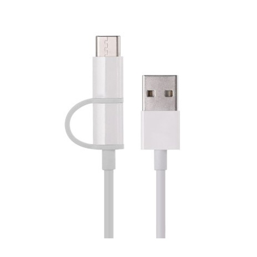 [19922] Интерфейсный кабель Xiaomi 100cm MICRO USB and Type-C Белый