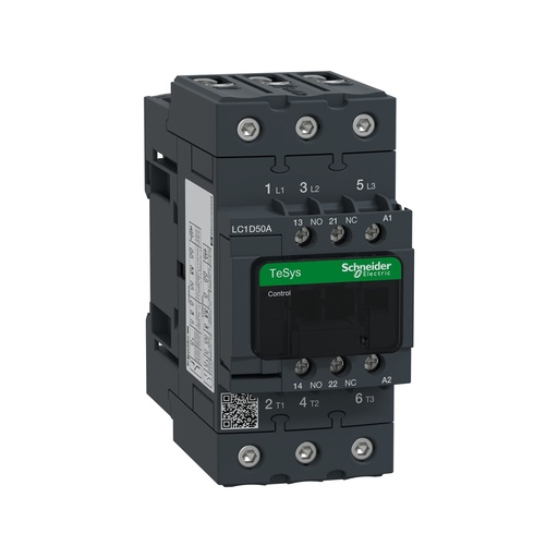 [81358] Контактор SE LC1D50AB7 3Р 50А 24В 50/60Гц винт.зажим E-Link
