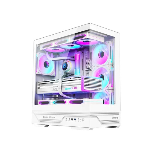 [80740] Компьютерный корпус Huntkey GX760A Fortune White без Б/П