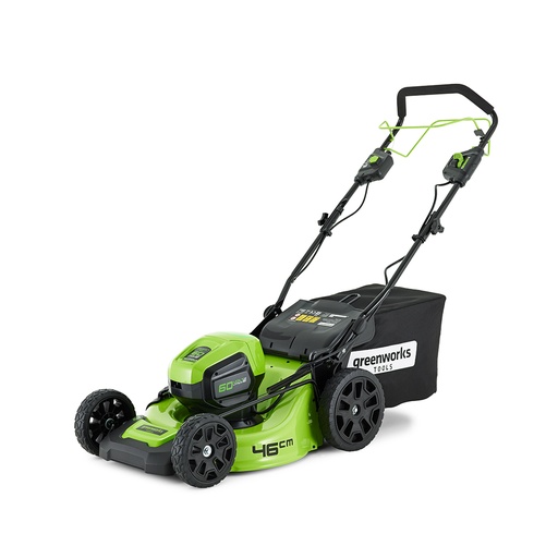 [77404] Газонокосилка аккумуляторная Greenworks 2502907UB 60V 46 см самоходная бесщеточная c 1хАКБ 4Ач и ЗУ