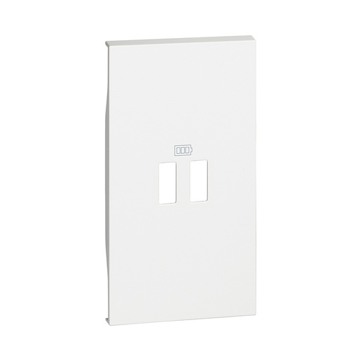[56592] Лицевая панель Bticino KW12C Living Now для заряд.уст-в USB 2 модуль белый